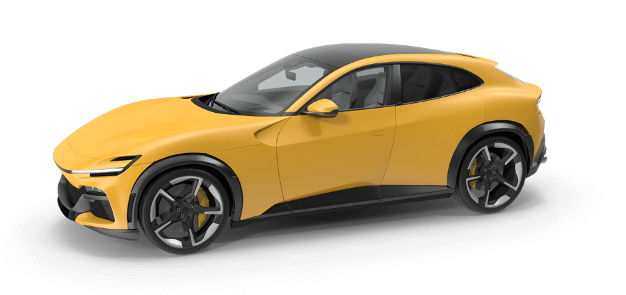 Crossover Sports Car Yellow